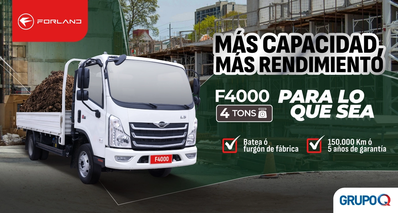 NUEVO Forland F4000 CAMA El Salvador - Para lo que sea - Capacidad de carga 4 TON - Cama incluida de fábrica - Garantía 5 años o 150000 km - Grupo Q